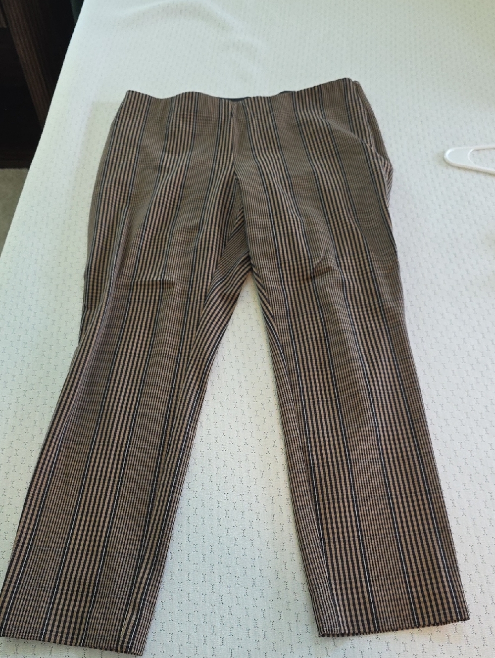 a new day Brown and Black Pinstripe Dress Pants